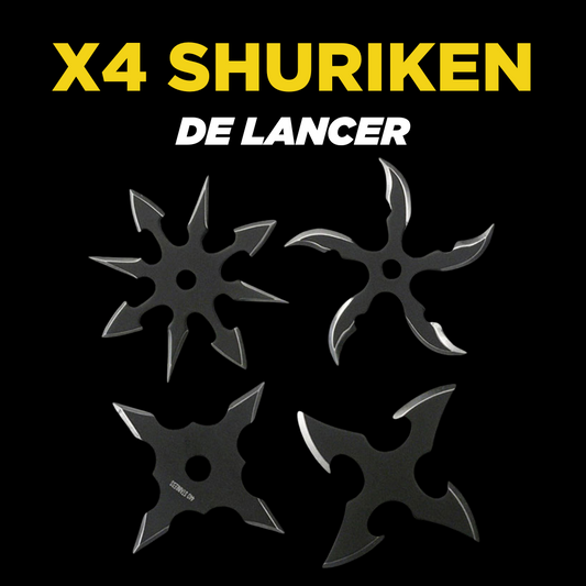 Set x4 SHURIKEN DE LANCER