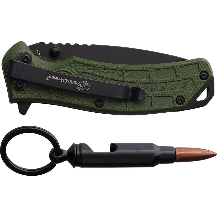 Couteau de poche S&W Tanto + porte clé