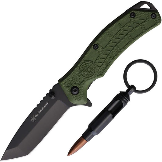 Couteau de poche S&W Tanto + porte clé